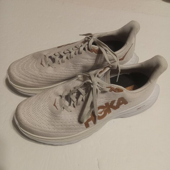 Hoka One One Women's Mach 5 Running Shoes White Copper 1127894 WCPP Size 11B - Picture 2 of 9
